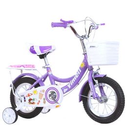 Bikes Ride-Ons 12/14/16/18 Inches Multicolor ChildS Bike Princess Style High-Carbon Steel Cycling of Children Safe and Comfortable Y240527