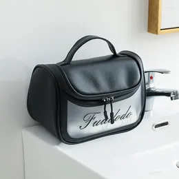 Storage Bags Transparent Cosmetic Bag TPU Women Zipper Clear Makeup Beauty Case Travel Make Up Organizer Bath Toiletry Wash