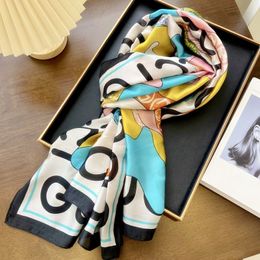 3 colour Nice qualityBeach classic 100% Silk scarf for Women Spring Design Chain Style Long Scarves Scarfs Wrap With Tag 180x90Cm Shawls