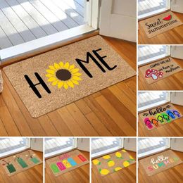 Carpets Entrance Rug Great Eco-friendly Door Mat 40x60cm Flower Printed Non-slip Floor Home Decor