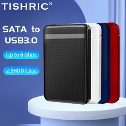 TISHRIC External HD Case Sata To Usb 3.0 Hard Drive Enclosure/Case/Box/ Housing 2.5 Inch SSD Hard disk enclosure HD Optibay 2'5