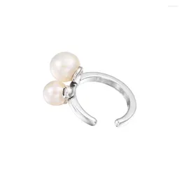 Stud Earrings 2024 Treated Cultured Pearl Hold Earring Single One Piece Women 925 Sterling Silver DIY Fashion Small Fine Girl