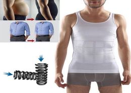 Mens Slim Lift Corset Shirt Slimming Tummy Bodys Shaper Belly Fatty Body Girdle Invisible Design Underwear Vest7266205