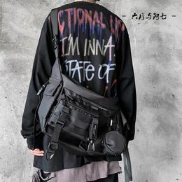 Backpack Japanese Style Fashion Crossbody Bag Casual Nylon Cloth Shoulder Waterproof Men Tanker Handbag Korea