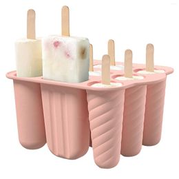 Baking Moulds 9 Cavities Non-Stick Ice Maker Silicone Popsicle Moulds Homemade Cube Tray Durable Reusable Cream Kids Adults