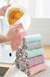 Plain scouring pad double sided cloth kitchen dish towel dish cloth dish cloth household cleaning rag 25pc1564470