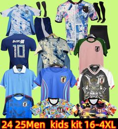 2024 Weltmeisterschaft Japan Fußball Jersey Minamino Nagatomo Doan Yoshida Asano 2023 Match Day Details Spezialaufgabe 24 25 Fußball-Shirt Osako Männer Set Kids Kit Player