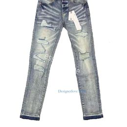 Uomini viola jeans designer di marchi in denim pantaloni da uomo jeans viola jeans di qualità di alta gamma retrò streetwear joggers casual joggers uomo streetwear