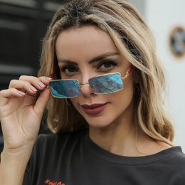 Nuovo designer di marchi vintage piccoli occhiali da sole Donne uomini retrò lens occhiali da sole oculare per femmina Uv400 272i