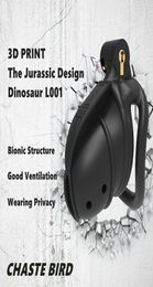 2023 NEW 3D Print Jurassic Design Breathable Cock Cage 2 Types of Penis Rings Device Adult Products Sex Toys 2 Color L0019962917