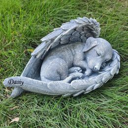 Personalised Dog Memorial Stone Pet Grave Makers Engraved with Pet Name for Dog Memorial Gifts and Pet Loss Gifts 240518