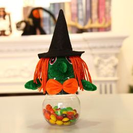 Halloween Creative Small Transparent Candy Cookie Gift Box Kid's Trick Or Treat Halloween Candy Jar 339r