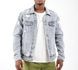 MEN039S Vestir buracos de lavagem de cowboys Man Will Code Lazer Time Loue Casat Trend Ins Jacket Male9005108