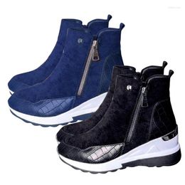 Boots Winter Snow For Women Warm Booties Ankle Outdoor Shoes Waterproof Non-Slip Fur Lined