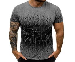 t shirt men New Summer Unique Printed Casual Short Fashion Style Round Neck Tshirt summer cool Tops camisetas hombre3333390