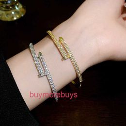 Designer Screw Bangle Bracelet Nails Love Fashion Luxury Jewelrys Carer Original Trendy 18K Gold Diamond for Women Men Nail Bracelets Silver Jewelry Bracelet 9KN4