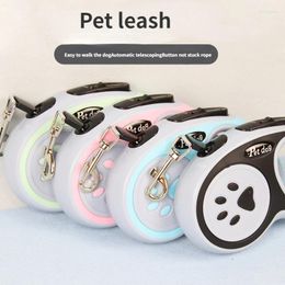 Dog Collars Traction Rope For Walking Dogs With One Click Brake Retractable Small And Medium-sized Cats