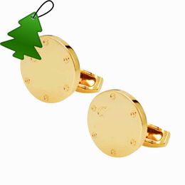 Luxurys Designer -Marke Manschette Link Hochwertige Modeschmuck Männer Klassische Buchstaben Cuff Links Shirt Accessoires Hochzeit exquisite Geschenke Manschettenknöpfe