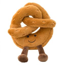 Cute Plush Toast Bread Pretzel Croissant Baguette Toy Stuffed Food Bread Soft Doll Kids Toys Birthday Gift