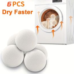 1/3/6 Pcs Reusable Wool Dryer Balls Household Washing Balls Natural Fabric Softener Laundry Ball Washing Machine Accessories