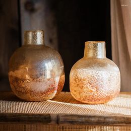 Vases Yanyan Glass Flower Bottle Utensils Handmade Art Bubble Table Top Arrangement Soft Outfit Decoration Modern