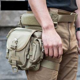 Waist Bags Hiking Bags WOLF ENEMY Outdoor Sports 1000D Nylon Tactical Leg Bag Waist Leg Bag for Camping Hiking Climbing Mens Military Waist Pack L221014