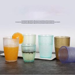 Water Bottles Transparent Pc Beer Glass Plastic Colour Restaurant Bar Juice Drink Drinking Cup Home Creative Anti-fall Bottle For Camping