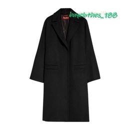 High Quality Trench Coat Maxmara Designer Coat Women's Fashion Coat Wool Blend Italian Clothing Brand Top Factory Technology Y5MM