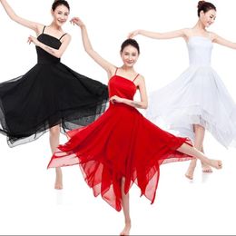 Elegant Lyrical Modern Dance Costumes outfits Women Ballet Dress Adult Contemporary Dance dresses Practise Clothing QERFORMANCE 306j