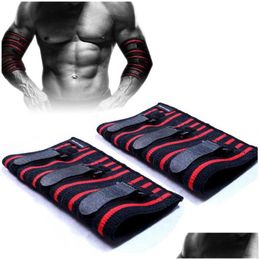Elbow Knee Pads Adjustable Sleeve Brace Compression Support For Weightlifting Bodybuilding Bench Press Pad Protector 1 Pair Drop Deliv Ot4Lq