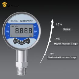 High Pressure Gauge 400bar 600bar M20*1.5 LCD Display Digital Bar Pressure Gauge 300bar 4bar Hydraulic Pressure Gauge