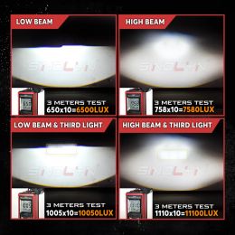 2.0 Inch Hyperboloid Bi LED Projector Lenses For Headlights H7 H4 H1 9005 9006 11100LUX LED Mini Matrix Lights Car Accessories