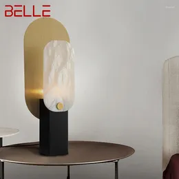Table Lamps BELLE Nordic Marble Lamp Luxury Modern Art Family Iiving Room Bedroom LED Creativity Decorative Desk Light