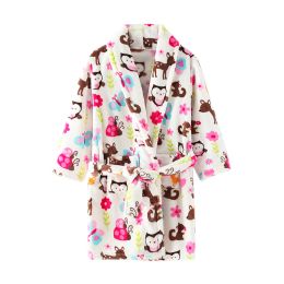 Children Bath Robes Flannel Spring Kids Sleepwear Robe Infant Pijamas Nightgown For Boys Girls Pajamas 2-12 Years Baby Clothes