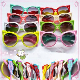 Fashion Cute Cat Eye Sunglasses Protective Children Sunglasses Kids Sunglasses For Girls And Boys Beach Outdoor Accessories Eyewear 232a