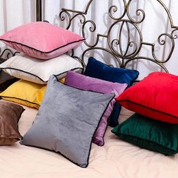 Pillow Luxury Classic Green Fashion High Quality Velvet Cover Pillowcase Home Decorative Sofa Throw Pillows Chair