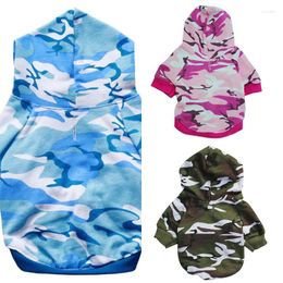 Dog Apparel Casual Cotton Pet Coat Camouflage Hooded Cat Puppy Winter Padded Clothes Jacket Small Hoodies Army Military Costume