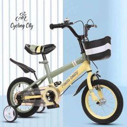 Bikes Ride-Ons Cycling City Children Bicycle Boy 2-9 Years Old Little Girl Stroller 12-18 Inch Baby Bicycle With Auxiliary Wheel Learning Bike Y240527