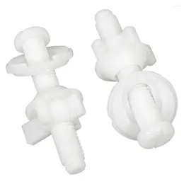 Toilet Seat Covers 2pc Repair Kit Hinges Bottom Fitting Bolts Screws Pairs For Bathroom Easy Fixing Tool