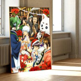 Classic Anime Gintama Poster Classic Vintage Posters HD Quality Wall Art Retro Posters for Home Room Wall Decor