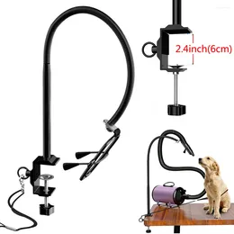 Dog Apparel Grooming Shelf Pets Bathing Beauty Hair Dryers Mounting Bracket Clip Large Size 360 Degree Adjusted Metal Hose Stand