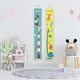 Decorative Figurines Growth Up Chart Indicator Non Woven Fabric Height Ruler Wall Sticker For Measure Kids Boys Girls Living Room Hanging