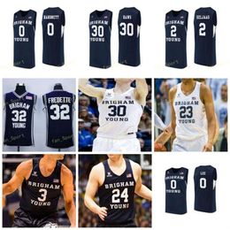NCAA College BYU Cougars Basketball Jersey 1 Wyatt Lowell 10 Jesse Wade 13 Taylor Maughan 15 Cameron Pearson Custom Stitched