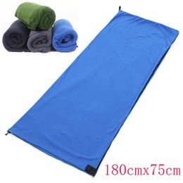 180cm*75cm Fleece Sleeping Bag Outdoor Portable Adult Down Sleeping Bag Liner Indoor Lunch Break Warm Ultra-Light Blanket 240527