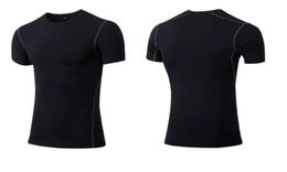 Brand Designer Mens Gyms Clothing Fitness Compression Base Layers Under Tops Tshirt Running Crop Tops Skins Gear Wear Sports Fit8100274