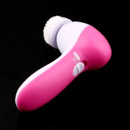 Face Massager 5 in 1 Electric Wash Face Machine Facial Pore Cleaner Body Cleansing Massage Mini Skin Beauty Massager Brush