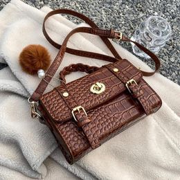 Bag Beautiful Women's Brand Handbag Ladies Pu Leather Luxury Square Design Small Shoulder Crossbody Female Media 2024 Summer