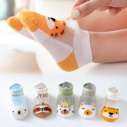 5 pairs toddler set 0-5 years old children's summer mesh short all genders Mesh Cotton Class Girl boys kids socks