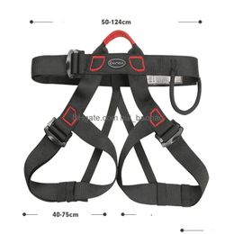 Climbing Harnesses High Altitude Work Safety Belts Half Body Outdoor Rescue Electrical Construction Protection Equipment 240509 Drop Dhaxe