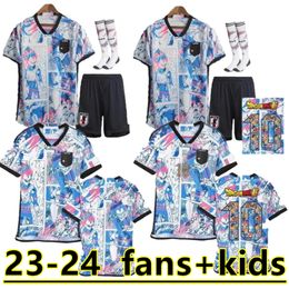 2023 2024 Japan Special Fan Player Soccer Jerseys 24 Cartoon ISAGI ATOM TSUBASA MINAMINO ASANO DOAN KUBO ITO adult men KIDS KIT set Japanese Football Shirt uniform 888